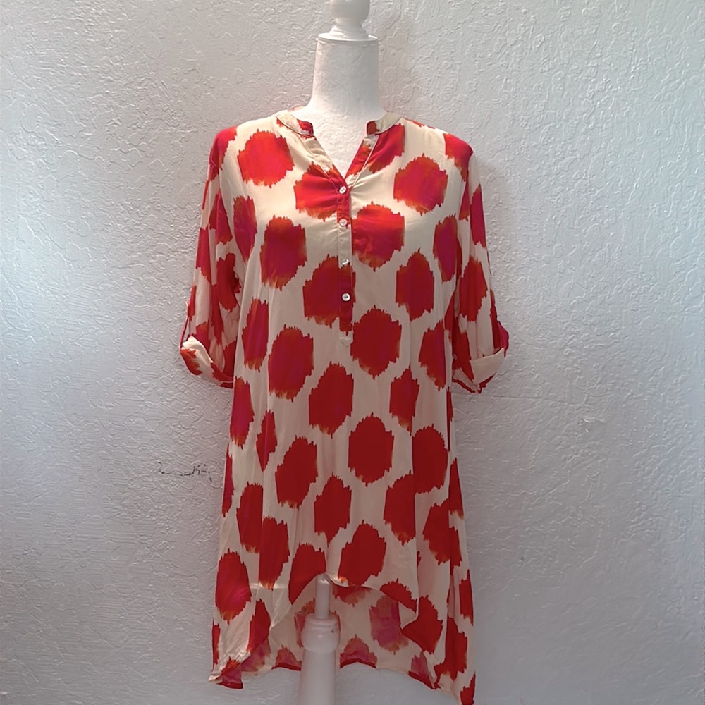 Utsa Multicolor High Low Blouse